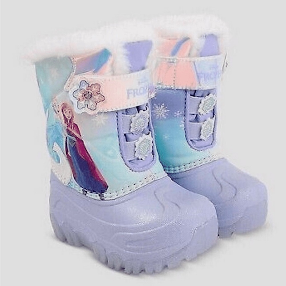 Disney Frozen Toddler Girl Light Up Boots size 10